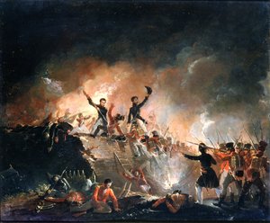 Zurückweisung der Briten bei Fort Erie, 15. August 1814 von E. C. Watmough