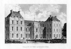 Luxemburg-Palast, Paris, ca. 1830 von E. I. Roberts