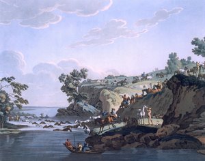 Pferde überqueren einen Fluss, 1812-13