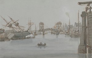 Yarmouth Brücke, August 1829 von E. M. Henderson