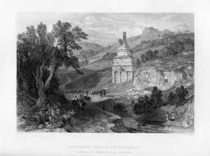 Absaloms Grab, bei Jerusalem, Israel, 1841 von E. Redclyffe