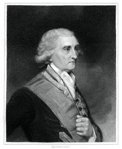 George Brydges Rodney, 1. Baron Rodney, britischer Marineoffizier, 1833 von E. Scriven