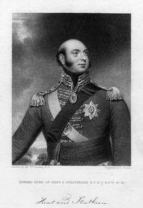 Prinz Edward Augustus 1767-1820, Herzog von Kent und Strathearn, 19. Jahrhundert von E. Scriven