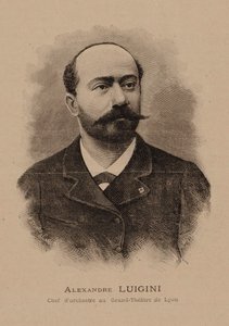 Porträt des Komponisten Alexandre Luigini 1850-1906, 1887
