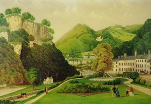 Matlock Bath vom Gelände des Bath Hotels, 1895 von E. Wray