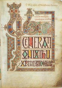 Die Lindisfarne-Evangelien, 715-721 von Eadfrith,