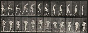 Teller Nummer 180. Auf und über einen Stuhl steigen, 1887 von Eadweard Muybridge