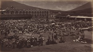 Platz und Vizekönigspalast-Antigua de Guatemala, 1877 von Eadweard Muybridge