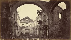 Ruinen der Kirche Santo Domingo-Panama, 1875, veröffentlicht 1877 von Eadweard Muybridge