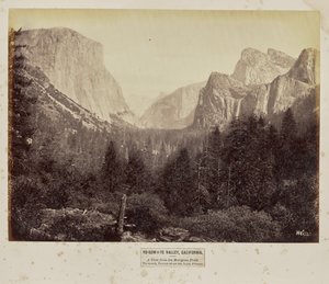 Yosemite-Tal, Kalifornien. Ein Blick vom Mariposa-Pfad. Tis-sa-ack, Tu-toch-ah-nu-lah, Loya, Pohono