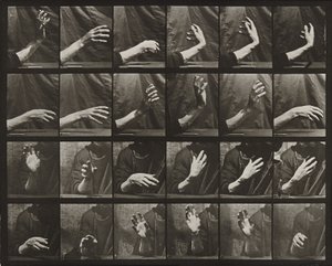 Bewegung der Hand; Takt schlagen von Eadweard Muybridge