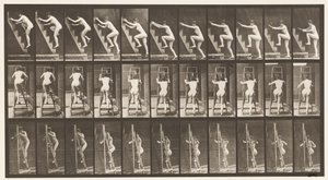 Tafel 110. Stehleiter hinaufsteigen, zwei Stufen auf einmal von Eadweard Muybridge