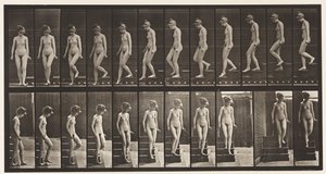 Tafel 137. Treppe hinuntergehen, sich umdrehen