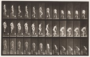 Tafel 149. Treppenabstieg; sich bücken, um einen Krug zu heben