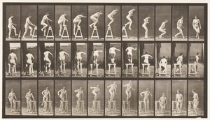 Tafel 171. Auf ein Gestell treten; Herunterspringen, Drehen von Eadweard Muybridge