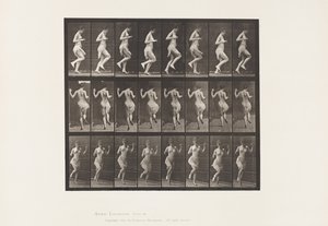 Auf dem linken Fuß hüpfen von Eadweard Muybridge
