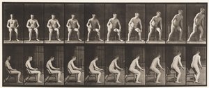 Tafel 249. Aufstehen vom Stuhl von Eadweard Muybridge