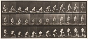 Tafel 251. Auf dem linken Knie knien, Korb in der linken Hand, und aufstehen