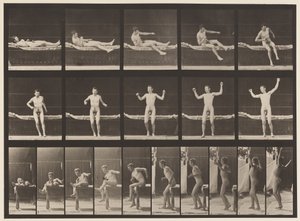 Tafel 260. Vom Sofa aufstehen und Arme strecken von Eadweard Muybridge