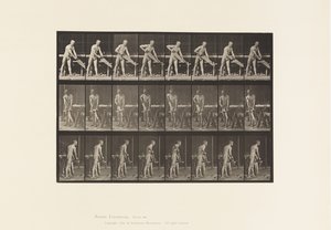 Tafel 380. Zimmermann, Sägen von Eadweard Muybridge