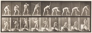 Tafel 396. Mit einem Hammer schlagen von Eadweard Muybridge
