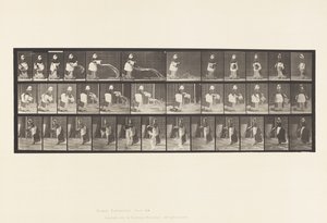 Tafel 404. Ausleeren eines Wassereimers, 1885 von Eadweard Muybridge