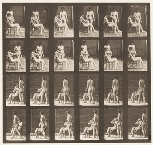 Tafel 451. Zwei Modelle, 8 bringt eine Tasse Tee, 1 nimmt die Tasse und trinkt, 1872-1885