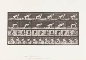 Kind, auf Händen und Knien kriechend von Eadweard Muybridge