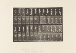 Tafel 548. Lateralsklerose; A, B, Gehen, 1885 von Eadweard Muybridge
