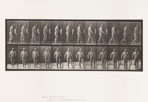 Tafel 552. Hemiplegie; Gehen mit Stock, 1885