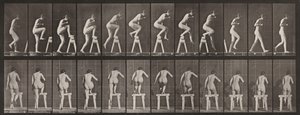 Tafel Nummer 178. Auf und über einen Bock steigen von Eadweard Muybridge