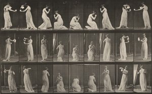 Tafel Nummer 502. Verschiedenes, Bücken, Knien usw. von Eadweard Muybridge