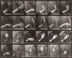 Sequenz mit Handbewegung, Platte 535 aus Animal Locomotion von Eadweard Muybridge