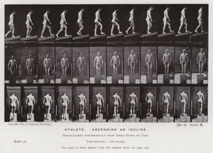 Die menschliche Figur in Bewegung: Athlet, der eine Steigung hinaufgeht von Eadweard Muybridge