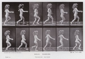 Die menschliche Figur in Bewegung: Kind, rennend von Eadweard Muybridge