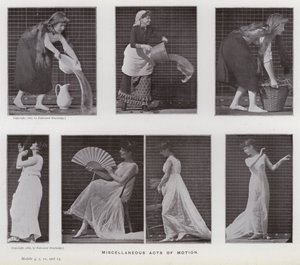 Die menschliche Figur in Bewegung: Verschiedene Bewegungsakte von Eadweard Muybridge