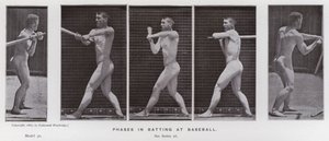 Die menschliche Figur in Bewegung: Phasen beim Baseballschlagen