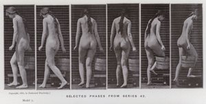 Die menschliche Figur in Bewegung: Ausgewählte Phasen aus Serie 42 von Eadweard Muybridge