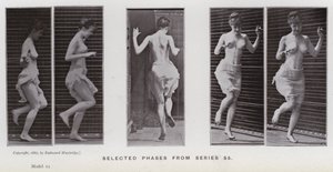 Die menschliche Figur in Bewegung: Ausgewählte Phasen aus Serie 55 von Eadweard Muybridge