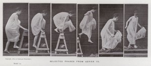 Die menschliche Figur in Bewegung: Ausgewählte Phasen aus Serie 70 von Eadweard Muybridge