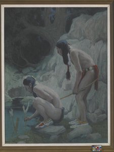 Heilige Wasser von Eanger Irving Couse
