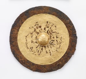 Spiegel mit der Königinmutter des Westens (Xiwangmu) und dem Herzogvater des Ostens (Dongwanggong), 25-220 von Eastern Han Dynasty Chinese School