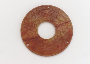 Ornamentale Scheibe, 4.-3. Jahrhundert v. Chr. von Eastern Zhou Dynasty Chinese School