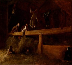 Im Heuboden, ca. 1878 von Eastman Johnson