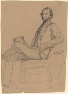 Sitzende Studie von M.D.