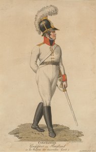 Porträt von Großherzog Konstantin Pawlowitsch von Russland 1779-1831
