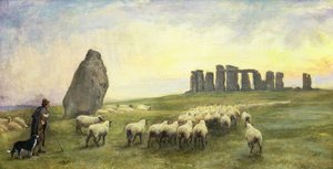 Heimkehr, Stonehenge, Wiltshire, 1891 von Edgar Barclay