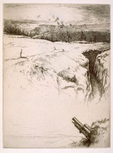 Nordfrankreich: verlassene Schützengräben nach dem Ersten Weltkrieg von Edgar Chahine