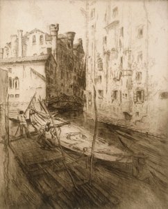 Das jüdische Ghetto in Venedig, 1906 von Edgar Chahine