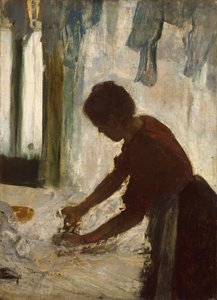Eine Frau beim Bügeln, 1873 von Edgar Degas
